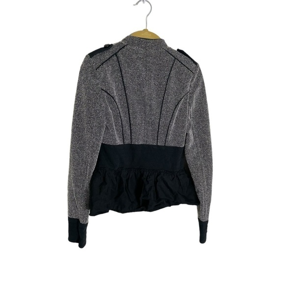 Anthropologie Daughters of the Liberation Black Gray Military Jacket 2 - Picture 2 of 6